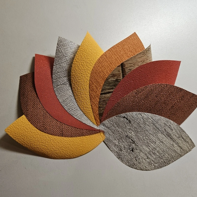 Bladermix met okergeel, rood, roest en roestoranje